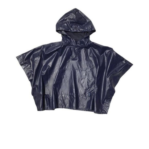 GAP Jackets & Coats Vintage Baby Gap Hooded Rain Poncho Navy Blue Poshmark